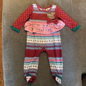 NWT Matilda Jane Snuggle Bug Pajamas Size 6-12m